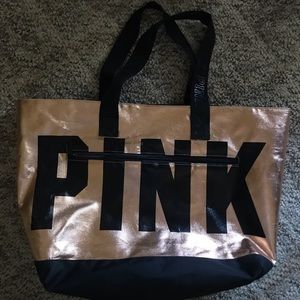 PINK rose gold tote